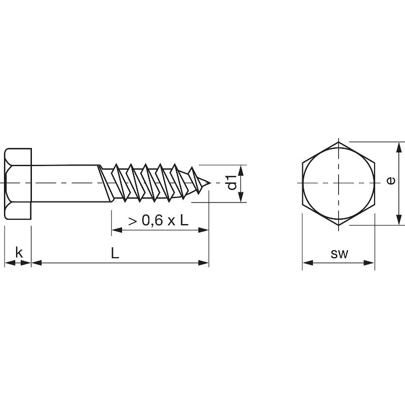 8X150 VIJAK STOJALNI DIN 571