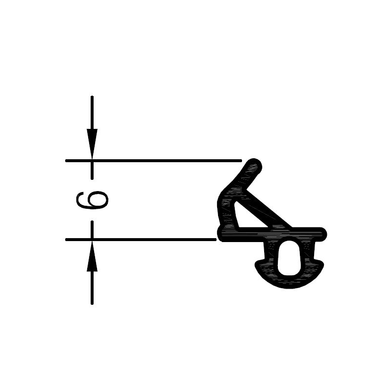 TESNILO ZA PVC OKNA ČRNO