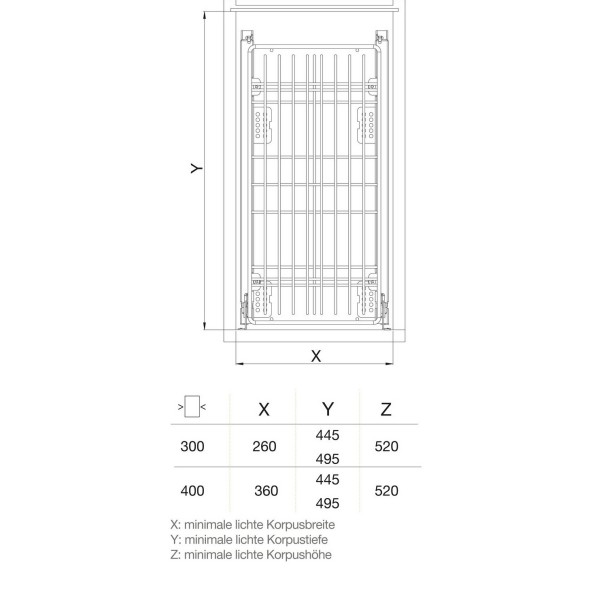 KOŠARA IZVLEČNA COMBI EC 40