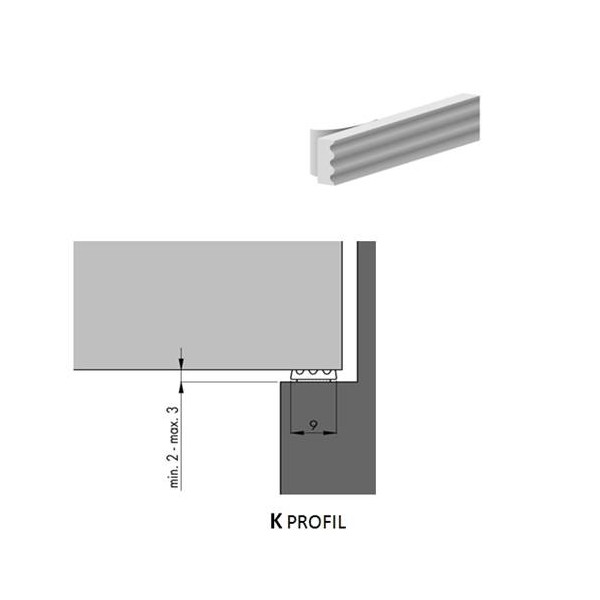 TESNILO TRAK K-100  3X8 BELO