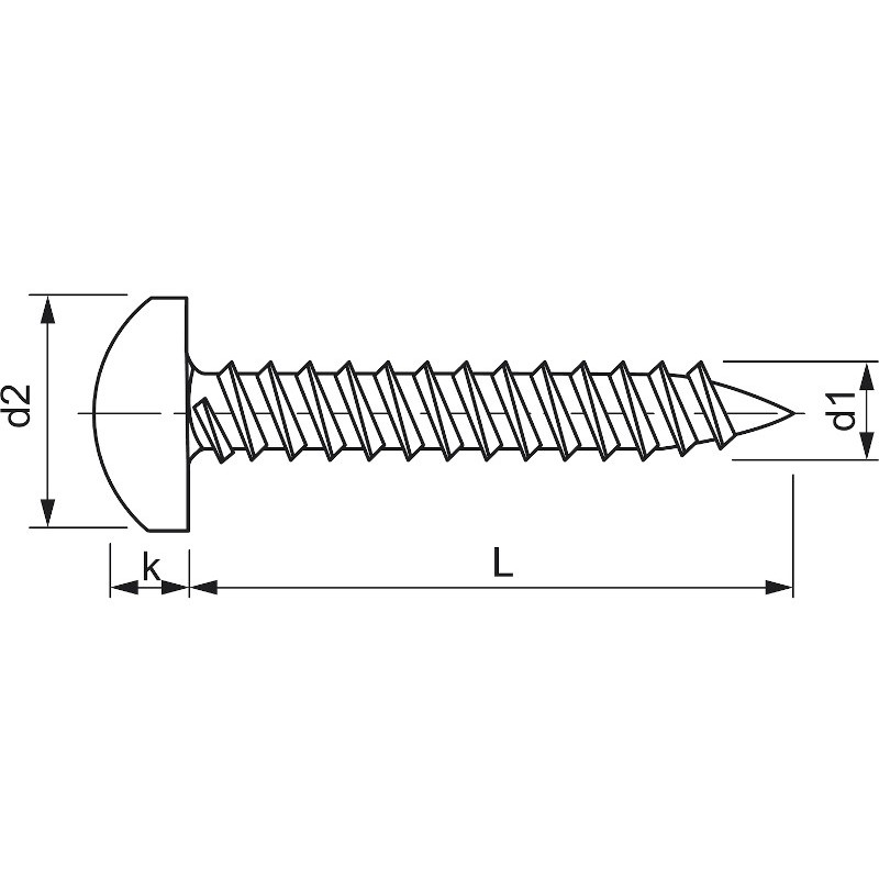 4.2X60 KNIPING VIJAK DIN 7981
