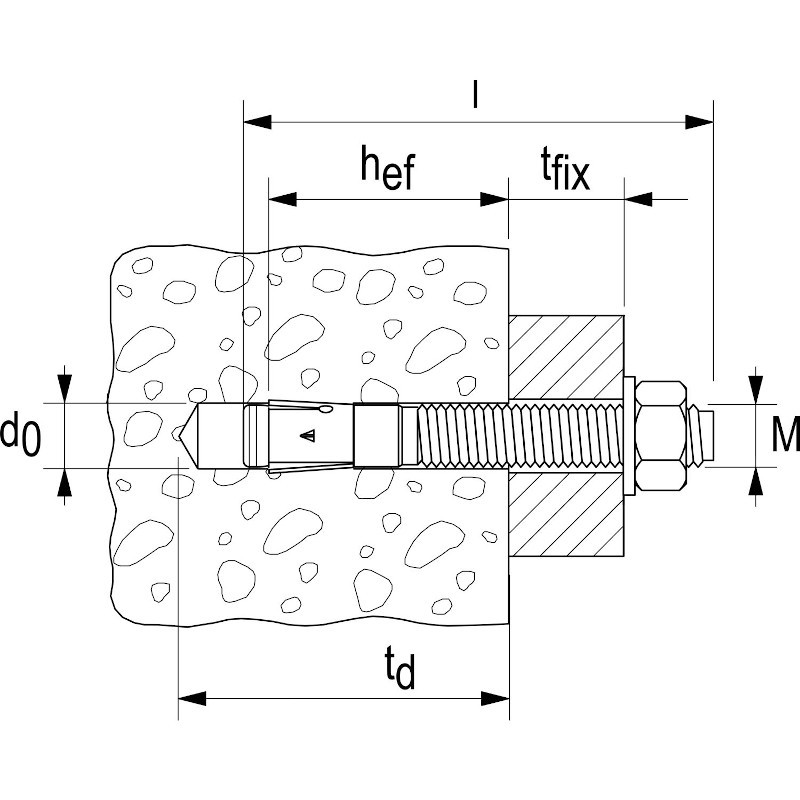 SIDRNI VIJAK M10X60-65 TEHMAX