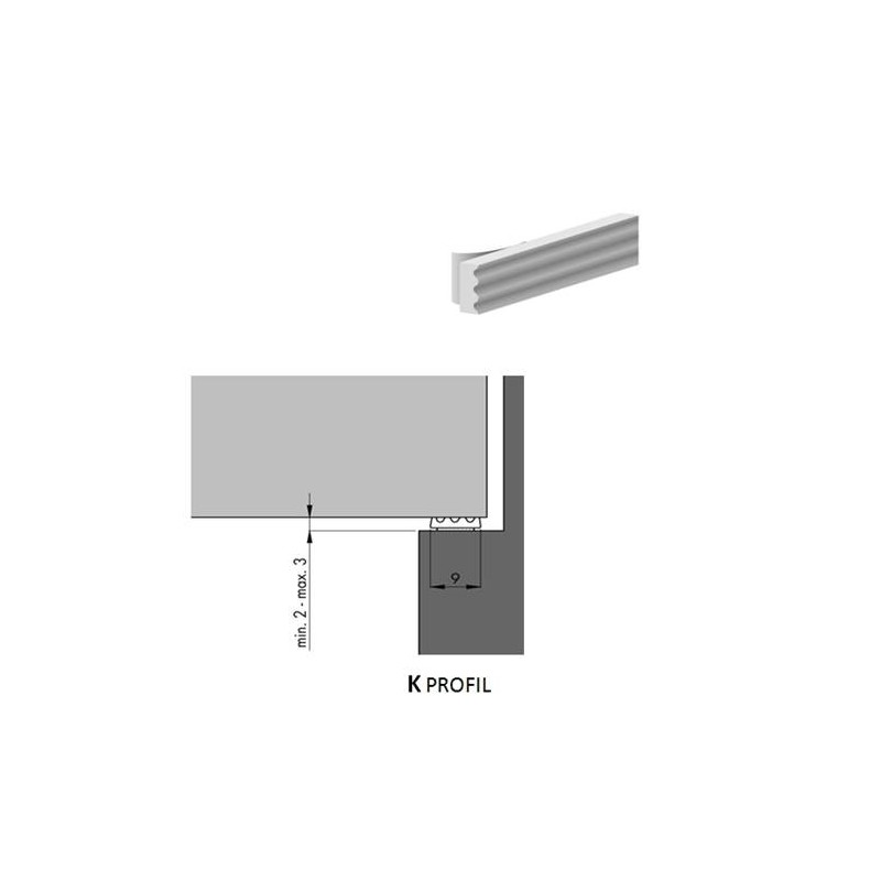 TESNILO TRAK K-100  3X8 BELO