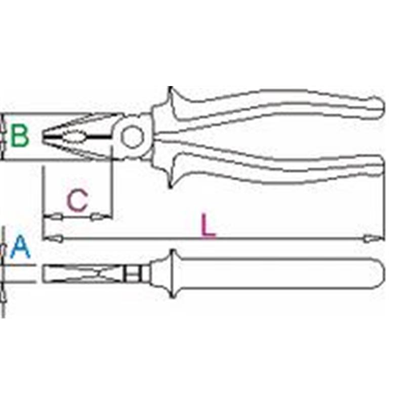 KLEŠČE KOMBINIRANE 160 ART.406 BI
