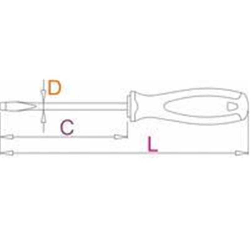 KLJUČ NASADNI Z ROČAJEM ART.629TBI  10MM