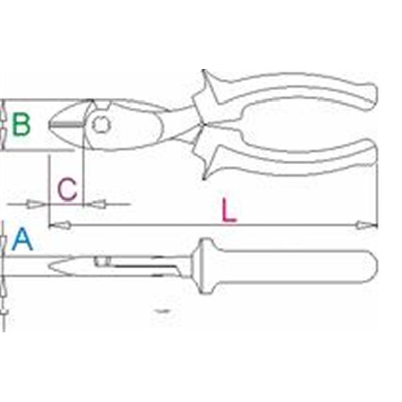 KLEŠČE ŠČIPALNE 160 ART.462/BI
