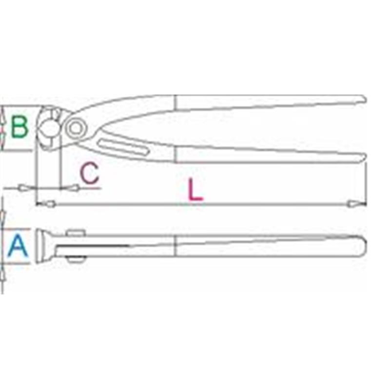 KLEŠČE ZA BETONSKE ARMATURE 190 ART.531